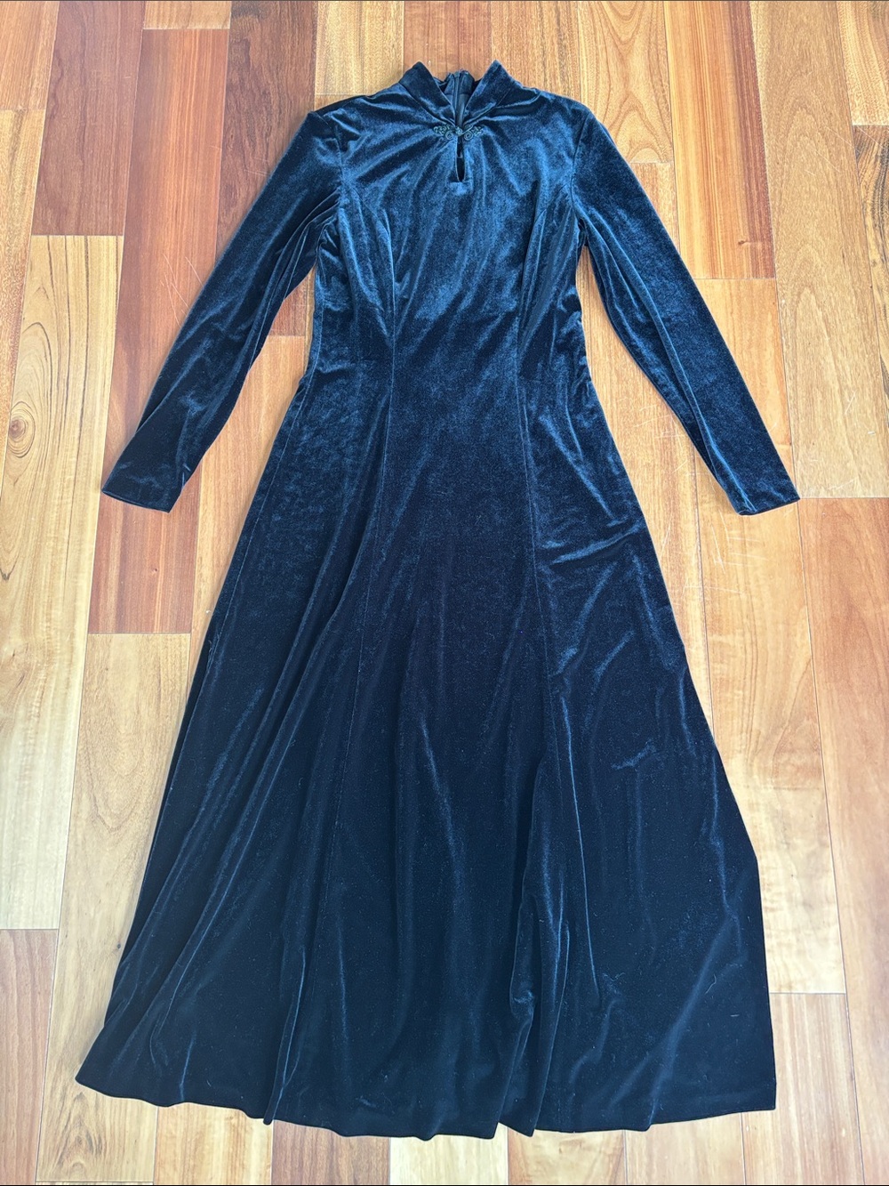 Vintage black velvet dress